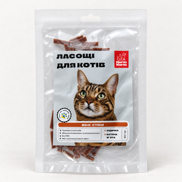 Міні стіки для котів з індичкою та котячою мʼятою MS60003K фото
